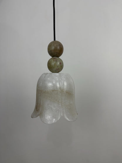 Natural Alabaster Pendant For Dining Space | Frost Lights
