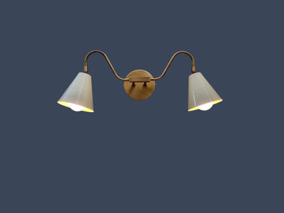 Vintage Inspired Brass Wall Sconce | Frost Lights