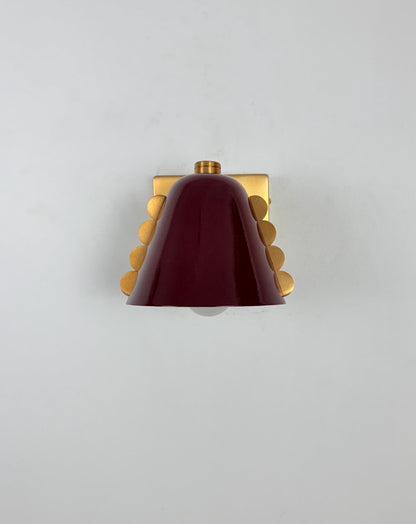 Handcrafted Brass Wine Shade Wall Sconce | Frost Lights