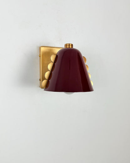 Mid Century Modern Brass Wall Lamp | Frost Lights