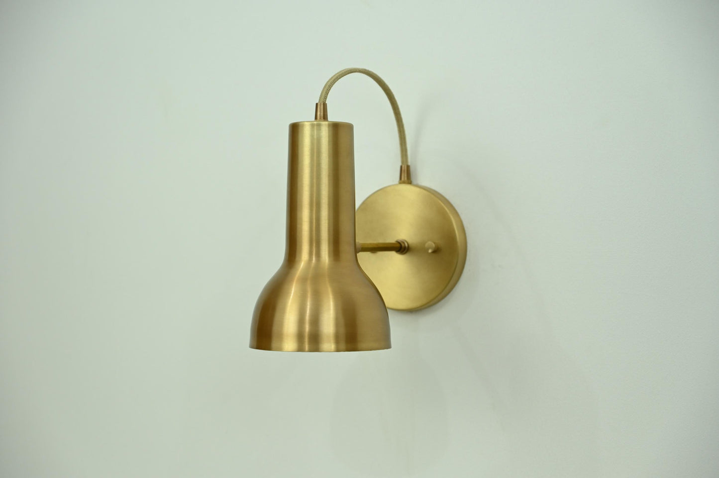 Raw Brass sconce