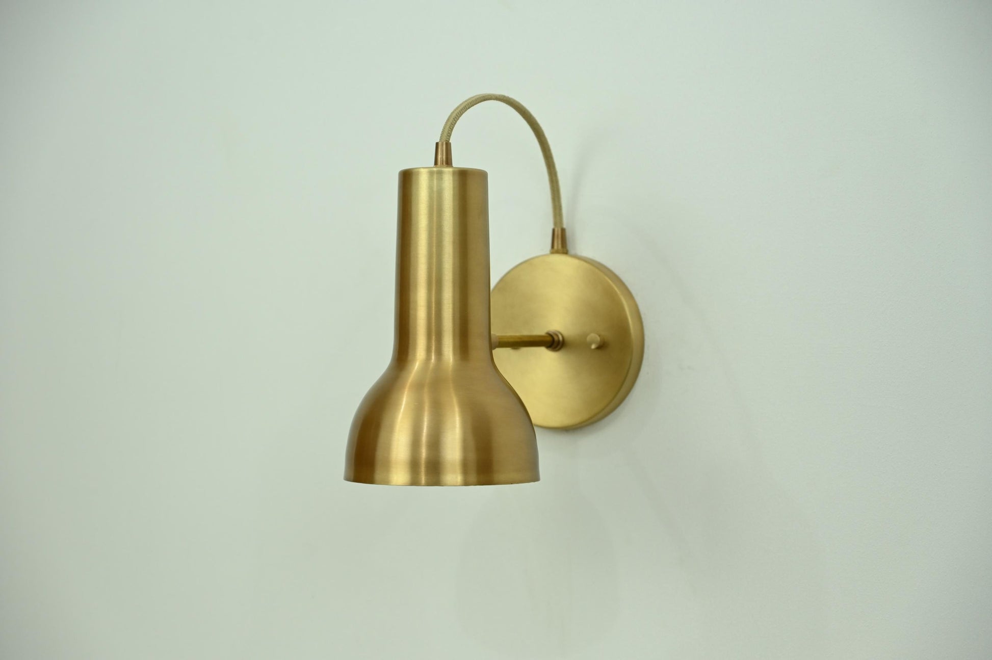 Raw Brass sconce