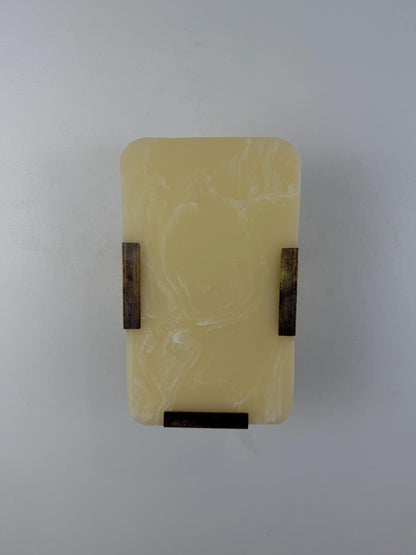 Natural Onyx Rectangular Wall Sconce - 10" x 6" - E12/E14 Compatible - optimized image