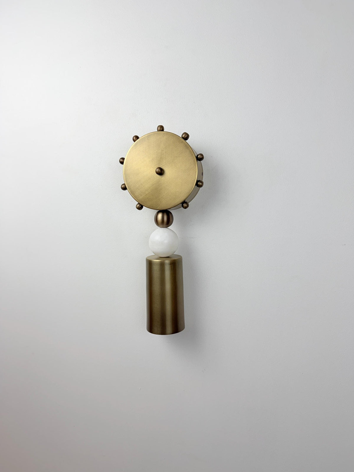 Luxury Alabaster Brass Wall Sconce For Bedroom | Frost Lights
