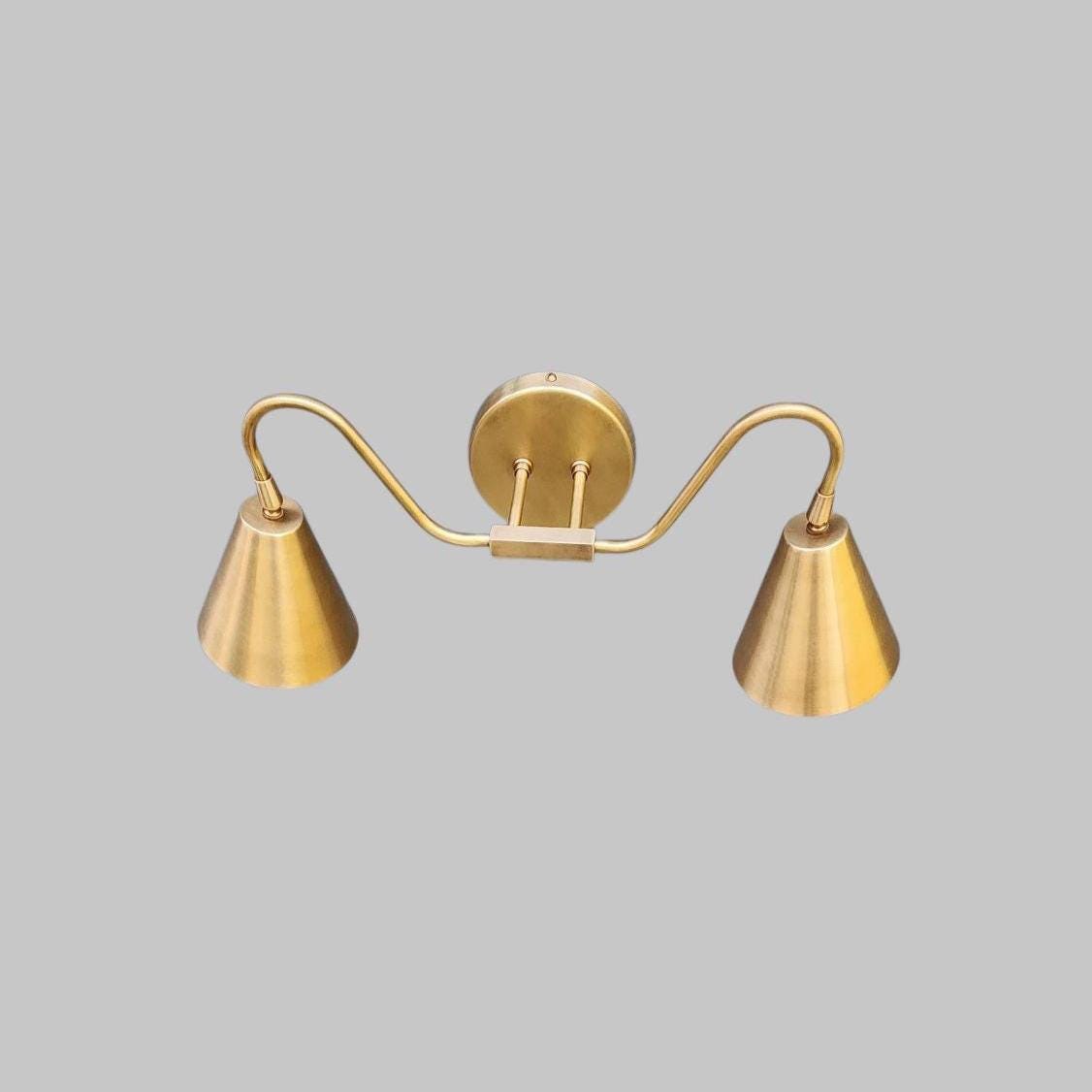 Mid Century Modern Two Light Wall Lamp | Frost Lights