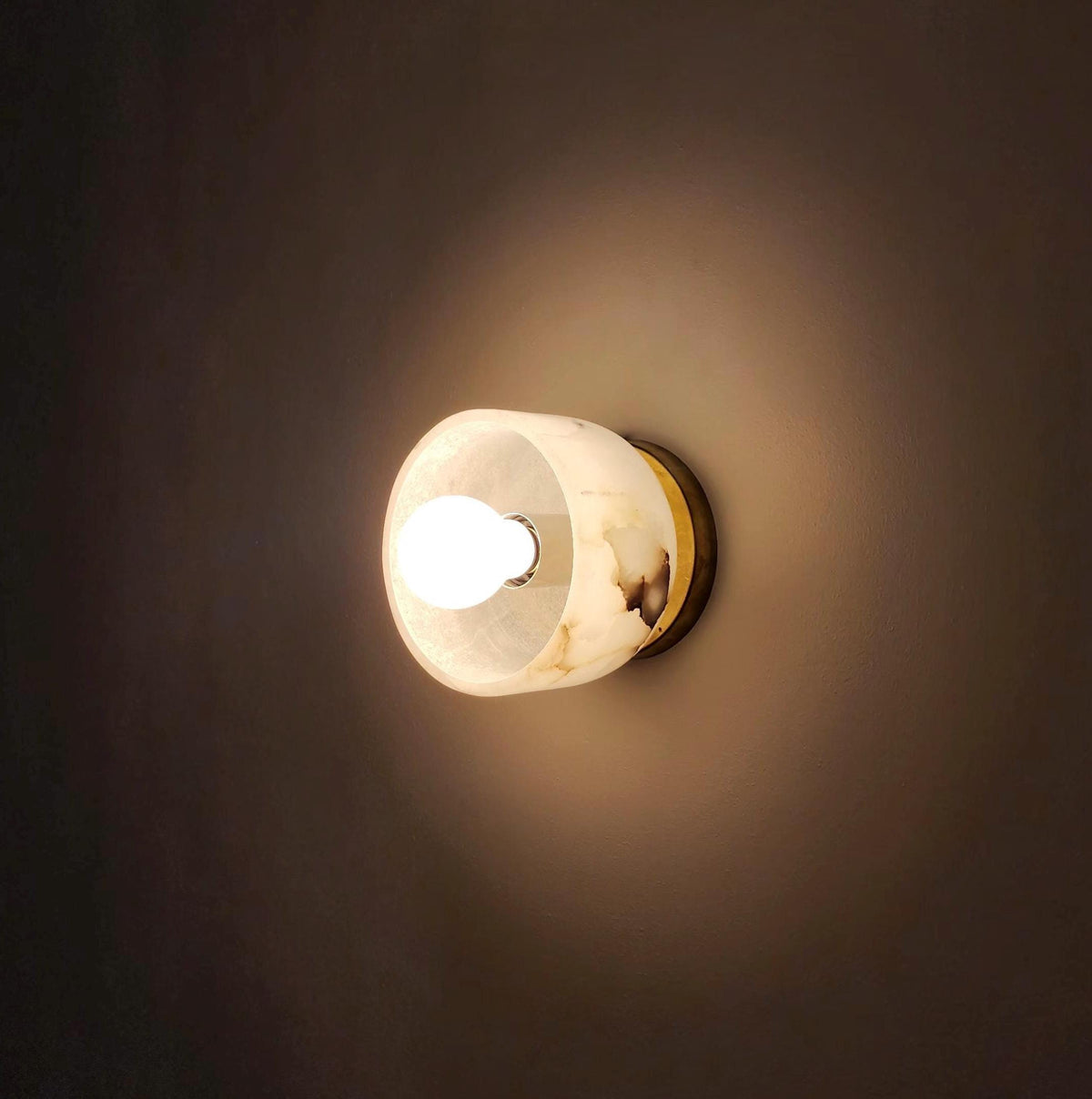 Minimalist Alabaster Wall Sconce | Frost Lights