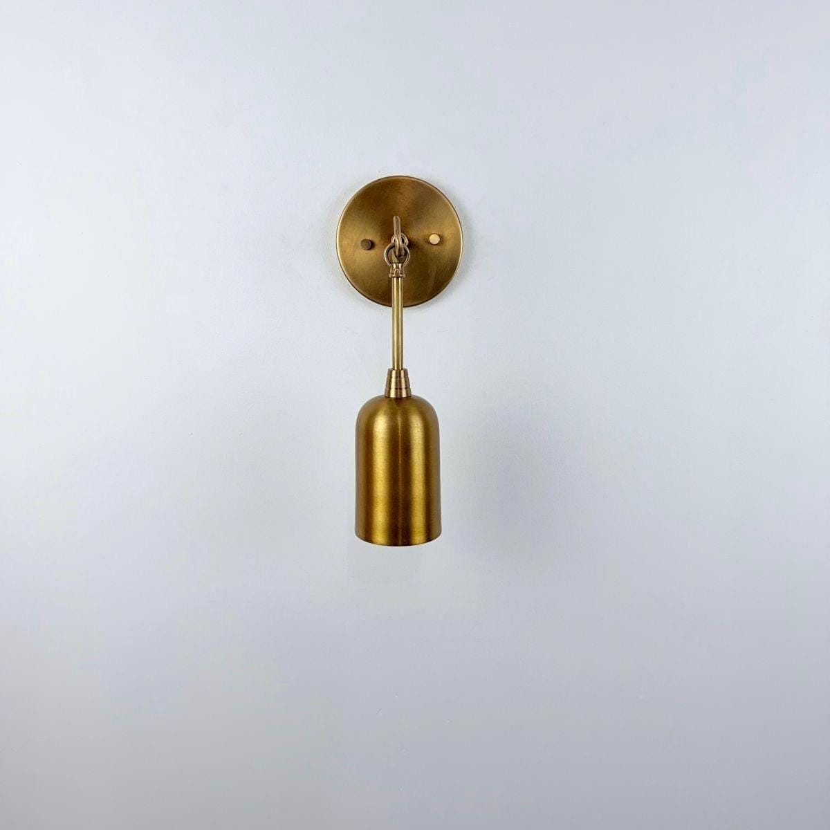 Modern Classic Lighting with a Warm, Elegant Glow - Brass Wall Sconce | Wall Lamp - optimized image