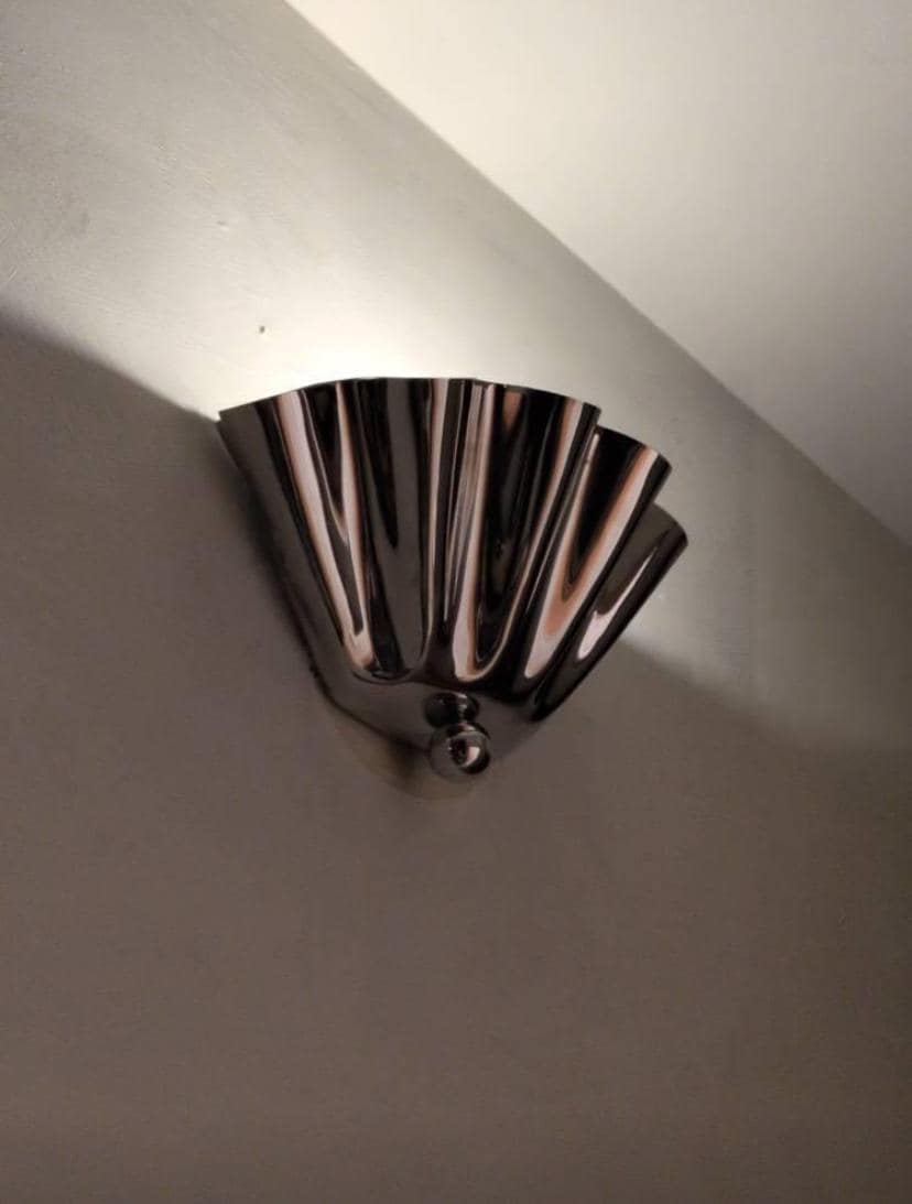 Modern Half Flower Brass Sconce With Ambient Glow | Frost Lights