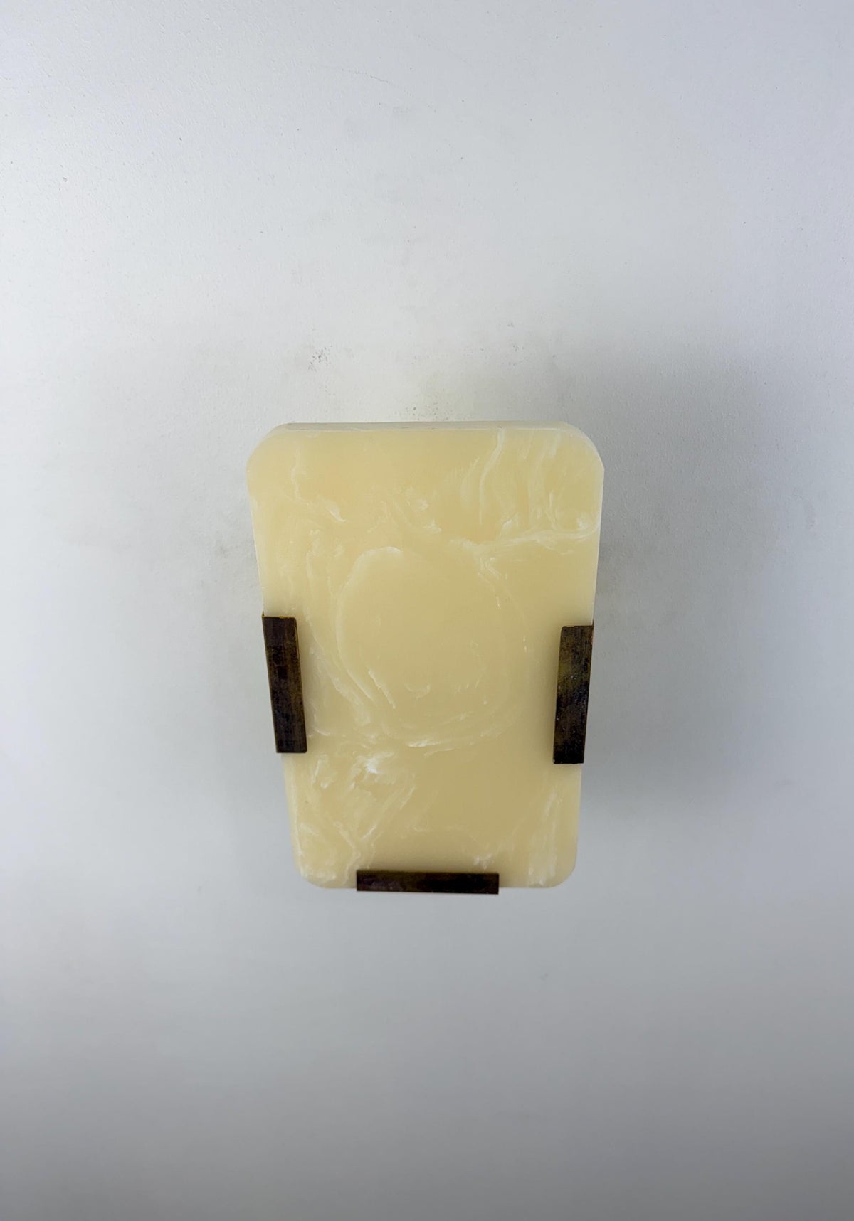 Natural Onyx Rectangular Wall Sconce - 10" x 6" - E12/E14 Compatible - optimized image