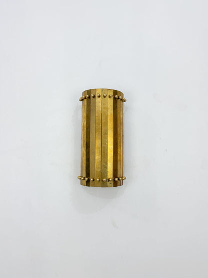 Riveted Brass Wall Sconce Handmade Modern Brass Light Fixture for Bedroom, Hallway, Bathroom & Entryway Decor - Frost Lights