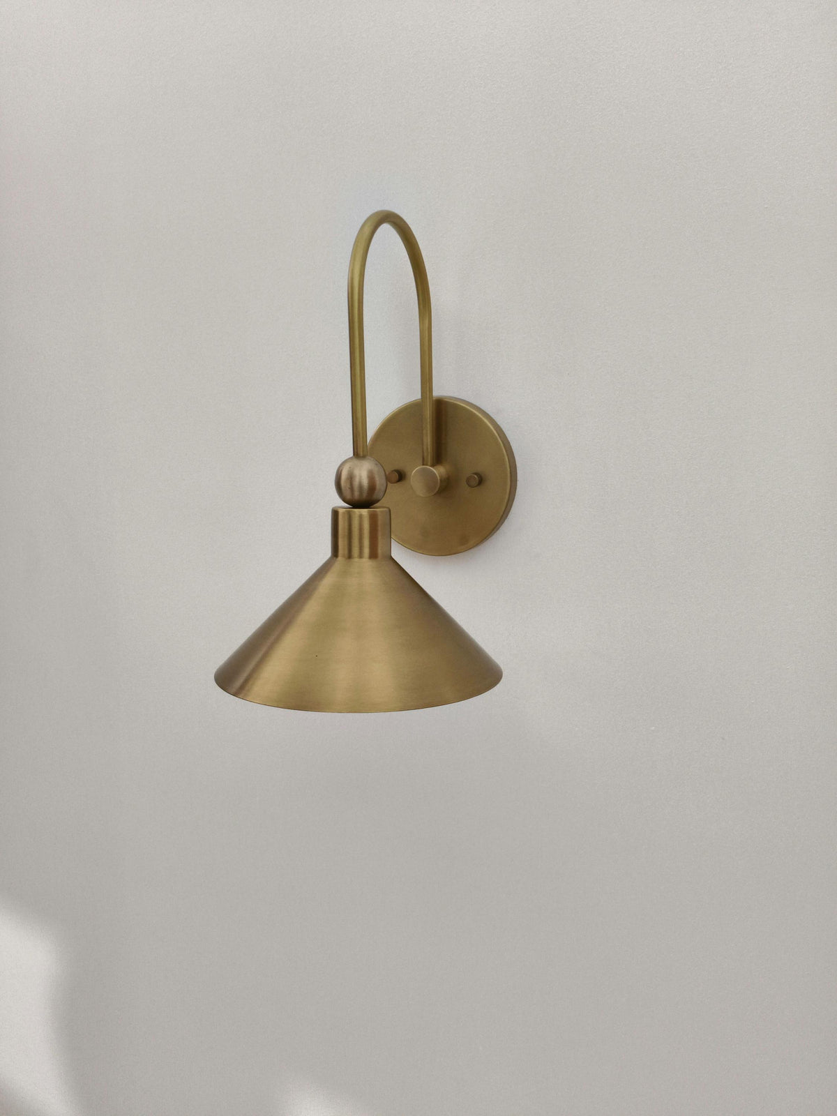 Vintage Brass Wall Sconce For Bedroom Lighting | Frost Lights